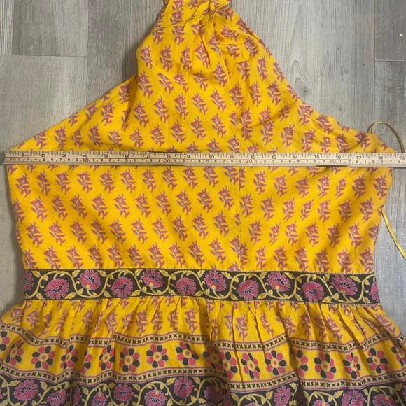 NWT J Crew Halter peplum top in sunny block print size Large - Picture 7 of 15